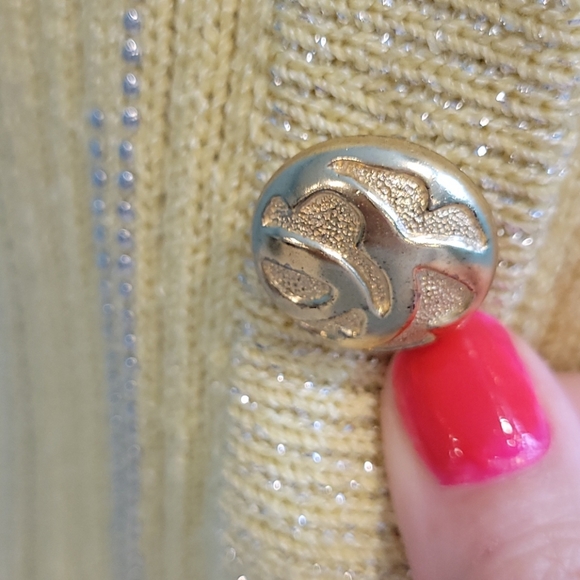 Marni Knits Vintage Angora Yellow Sweater sz Small - Picture 6 of 13